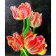 Tulip Flowers Canvas Painting by Artist Snehaprava Maharana